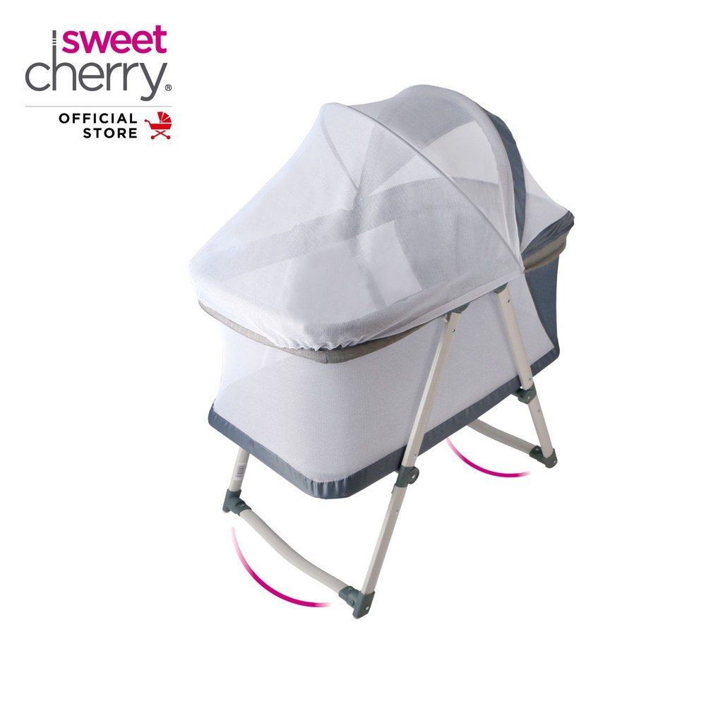 Sweet Cherry Compact Mini Bed with Rocking System AP803 Infancy Cradle