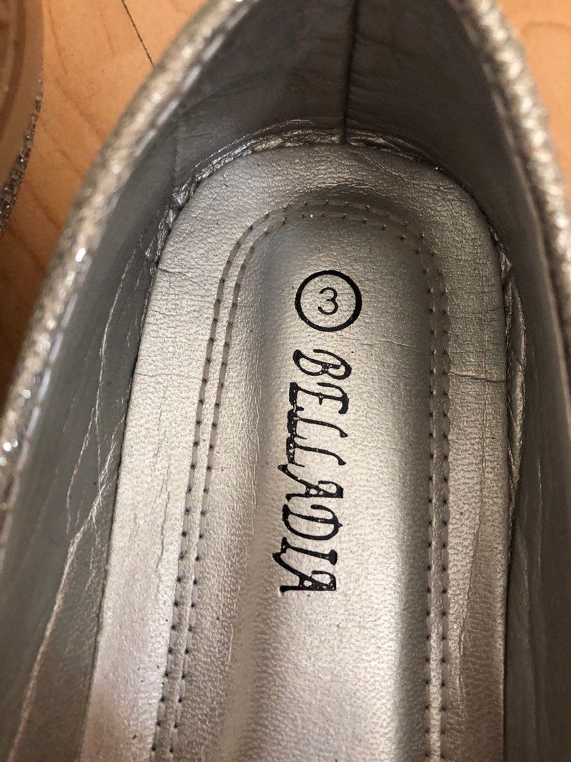Girls silver shoes size 3 best sale