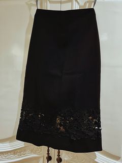 Topshop Lace Midi Skirt w Lining
