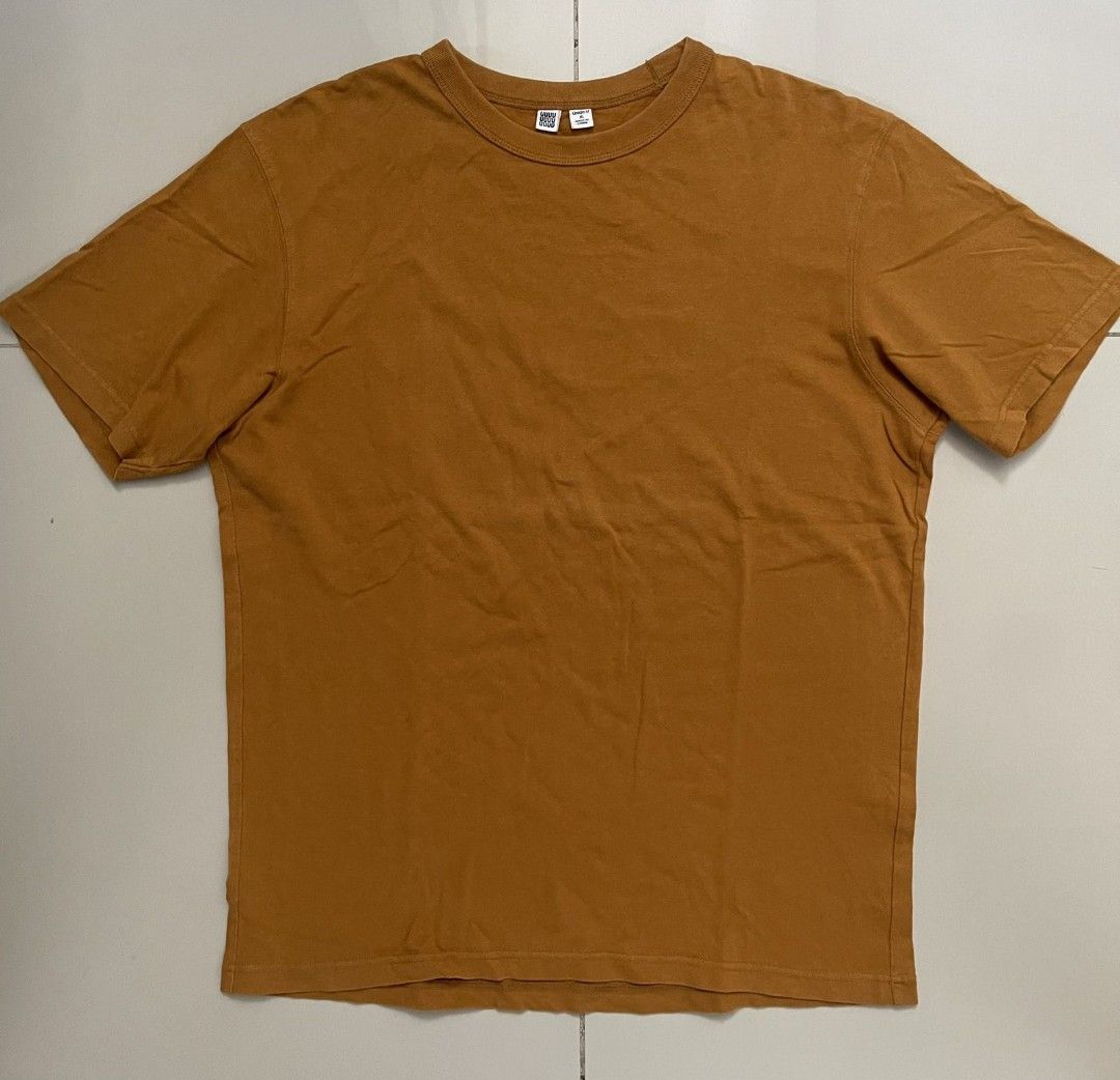 UNIQLO U Shirt (Mustard), Men's Fashion, Tops & Sets, Tshirts & Polo