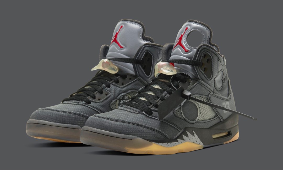 White and black jordan 5 top