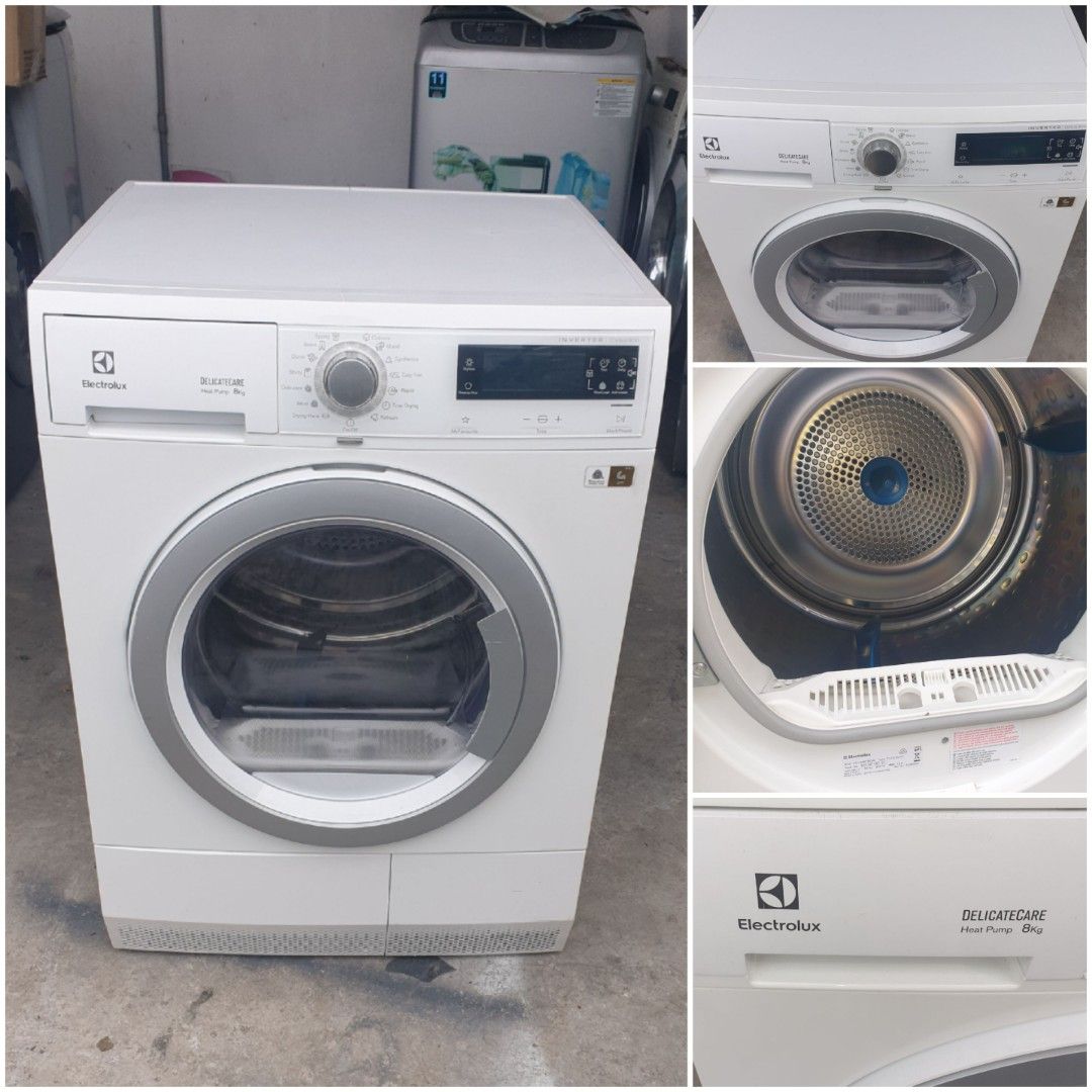 Used Electrolux inverter heat pump condenser clothes dryer, heat pump dryer, pengering baju