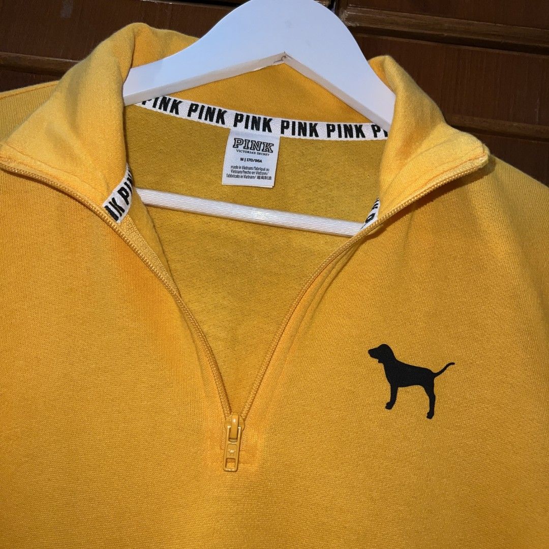 Pink victoria shop secret yellow sweater