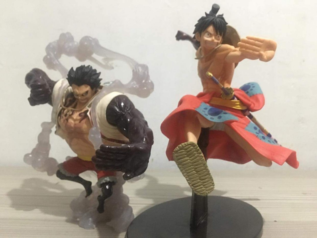 Wano Luffy And Gear 4 Luffy Bounce Man Hobbies And Toys Toys And Games On Carousell