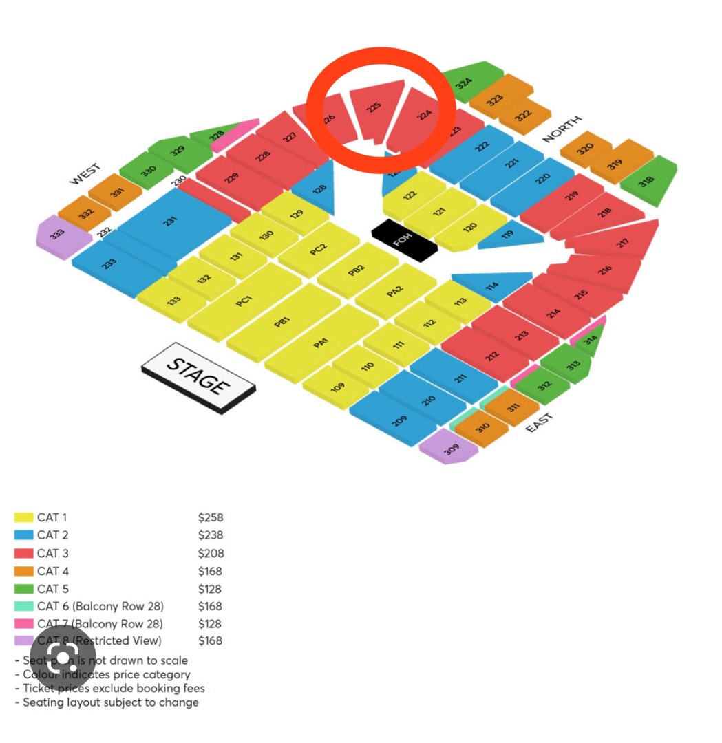 2 side by side ticket original Westlife concert 18 Feb Saturday