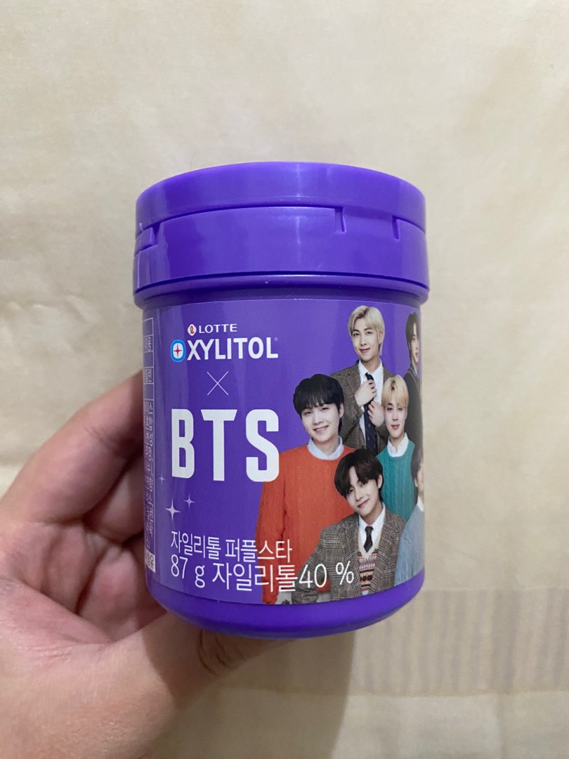 Xylitol BTS korea permen karet bts korea, Makanan & Minuman, Snek di