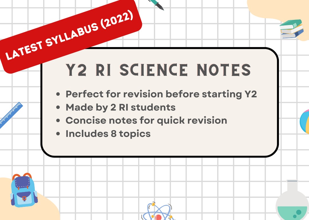 Secondary 2/Y2 RI Science Notes (2022), Hobbies & Toys, Books ...