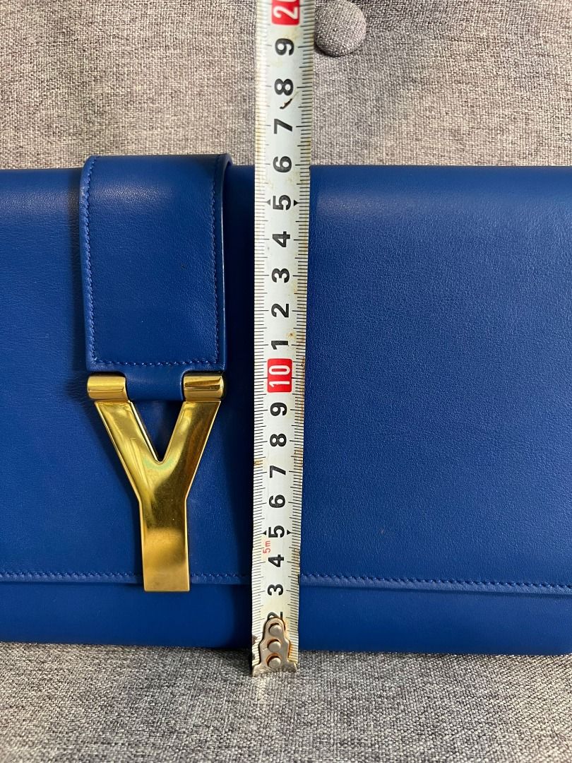 YSL Blue Clutch