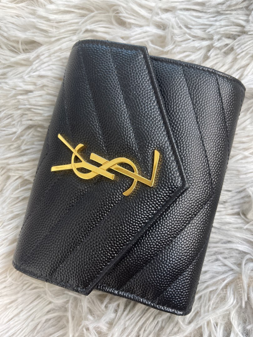 YSL Compact Tri Fold Wallet, Women's Fashion, Bags & Wallets, Purses ...