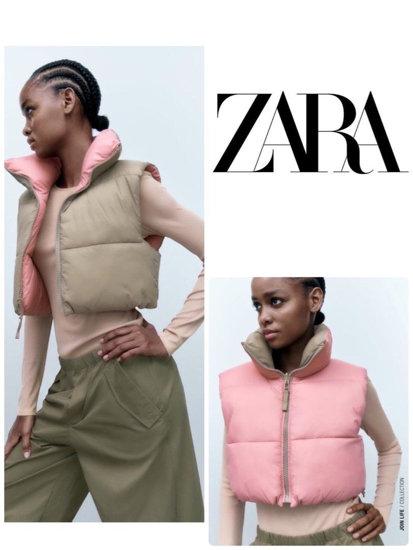 Zara Cropped puffer vest reversible, Women's Fashion, Coats, Jackets and  Outerwear on Carousell