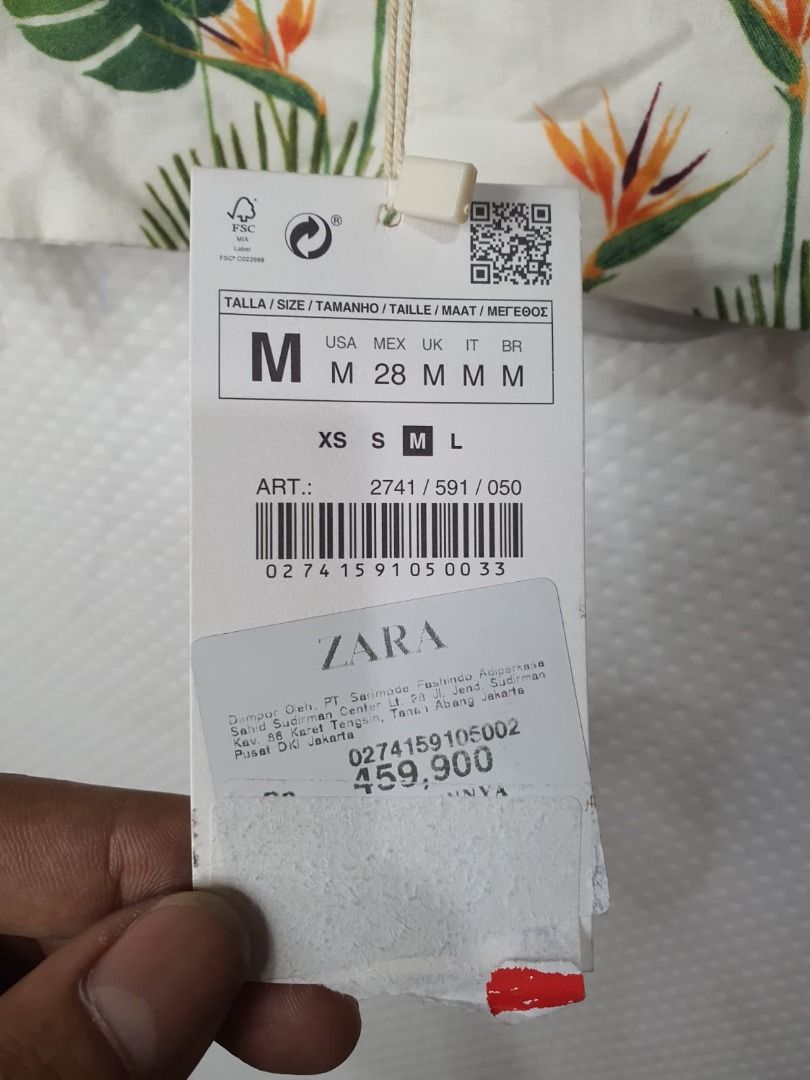 ZARA FLORAL CROP TOP, Fesyen Wanita, Pakaian Wanita, Atasan ...