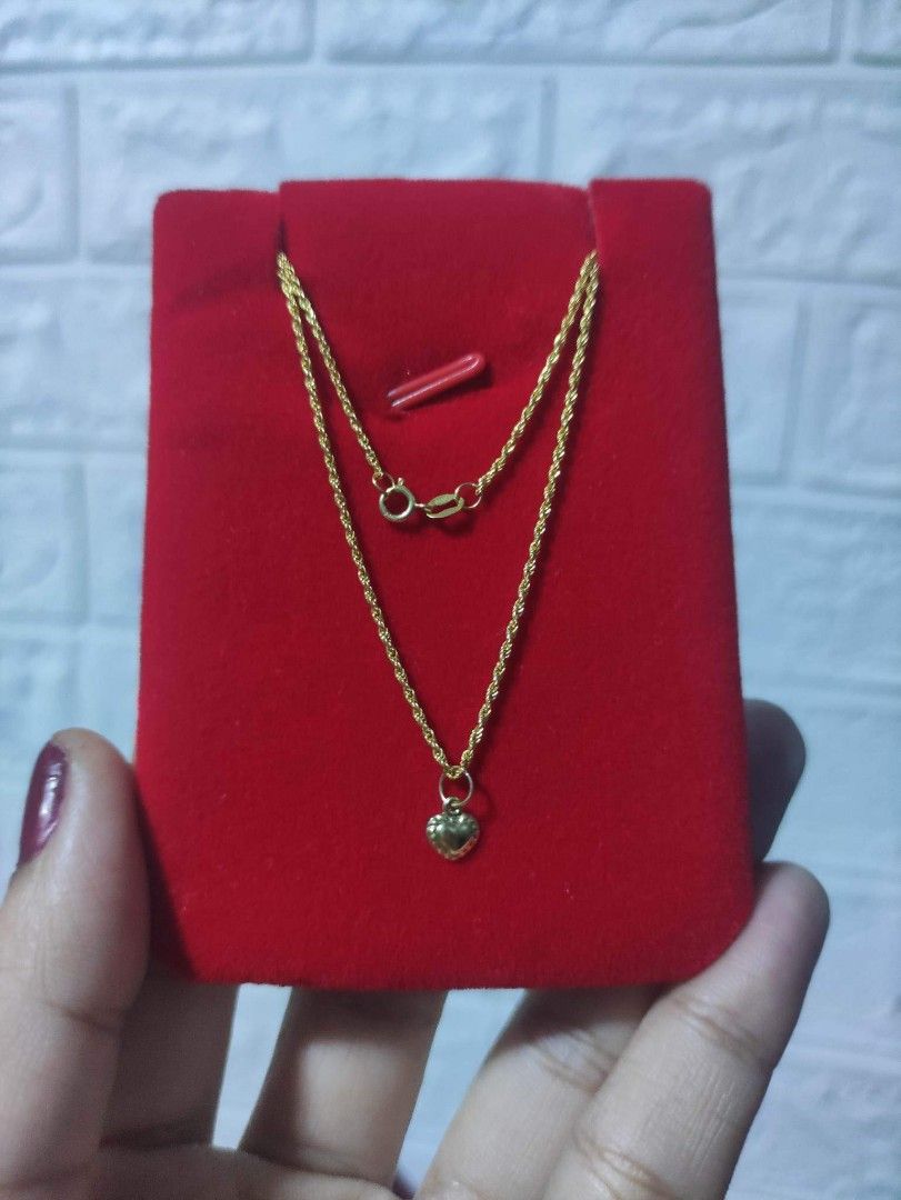 18k Rope Chain with Best Seller Pendant .75g est Women s Fashion
