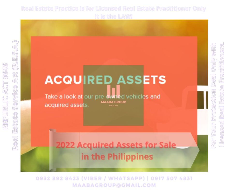 2022 Acquired Assets for Sale in the Philippines (Category: Apartments & Condos) located in Dasmarinas. Submitted by maabagroup_realestatebrokerage (Listing ID 1199259237, Image 1). Description: Property Code B032 Nov2022 Acquired Assets Your Dream Property Awaits! View the list of our properties for Sale! Click here: https://sites.google.com/view/mgbankforeclosedproperties/properties-for-sale/bank-code-032 As of Nov 2022 Inquire Here! https://ww