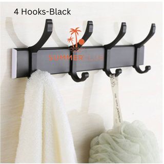 Door Hook For Wall Hook No Drill Clothes Hanging Rod Coat Hooks