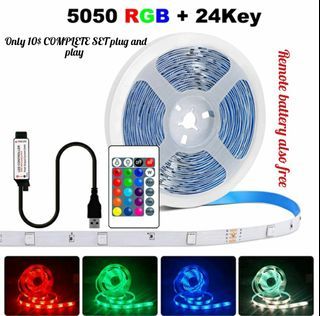 5050 led strip LIGHT COMPLETE SET Free shipping and 24H self collection available cheap price in SG clear stock