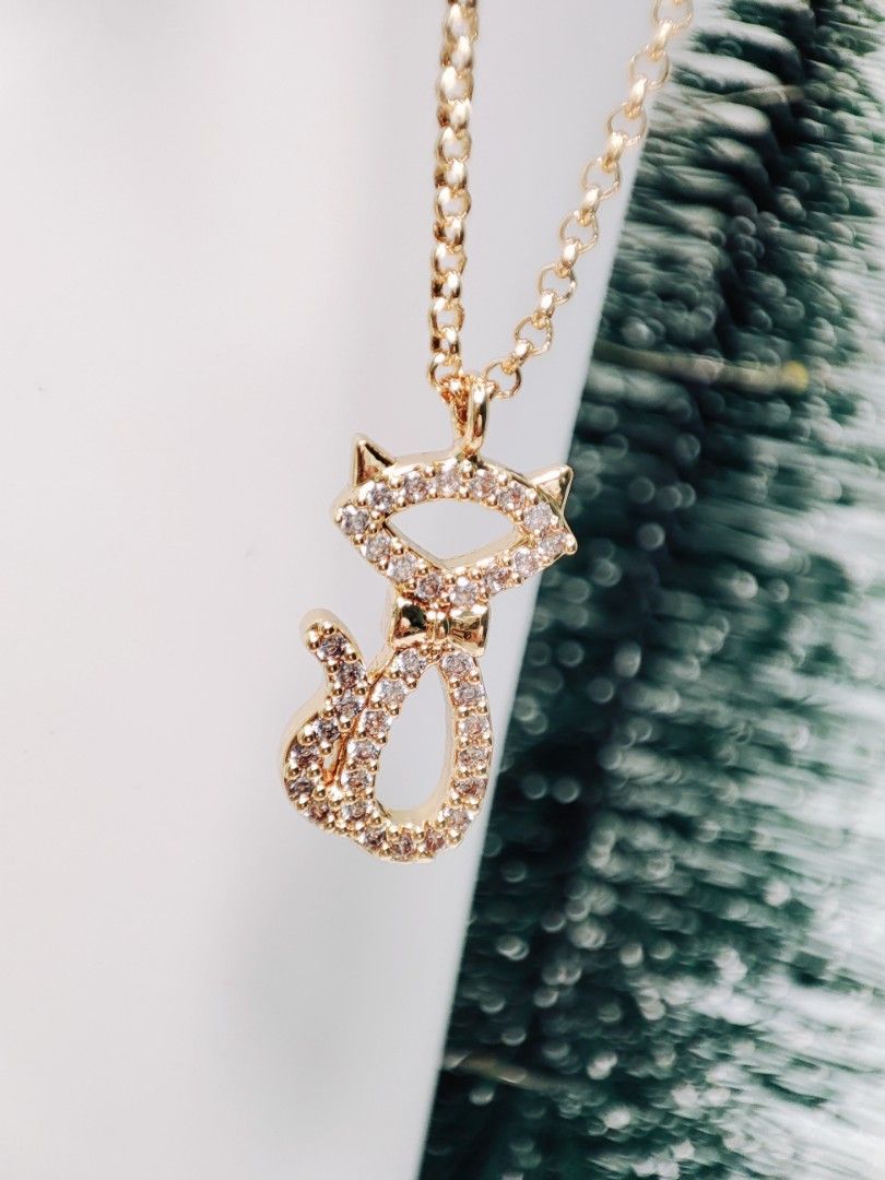 Kate spade cat necklace shop