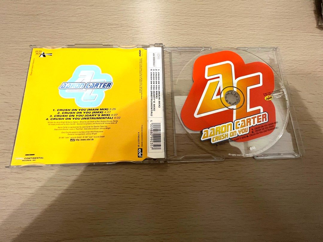Aaron Carter Crush on you CD, 興趣及遊戲, 音樂樂器 & 配件, 音樂與媒體 - CD 及 DVD ...
