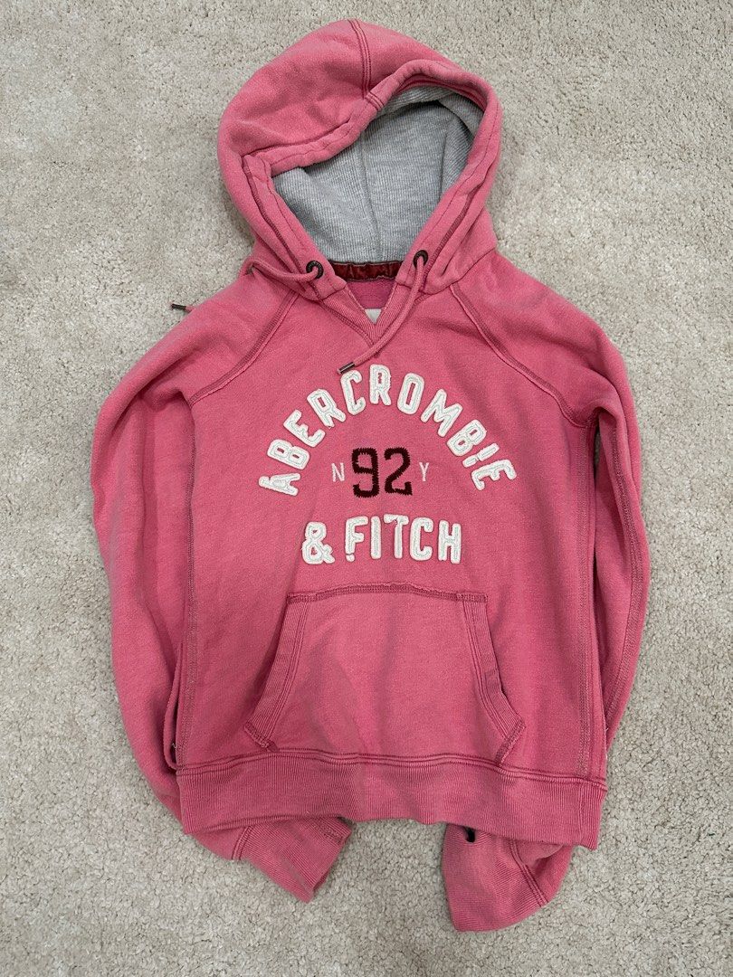 Abercrombie and on sale fitch pink hoodie