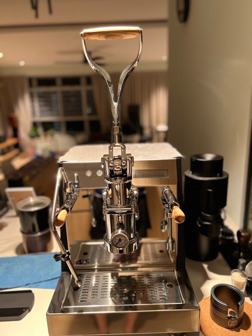 ACS Vesuvius Evo Leva Dual Boiler Spring Lever Espresso Machine, TV