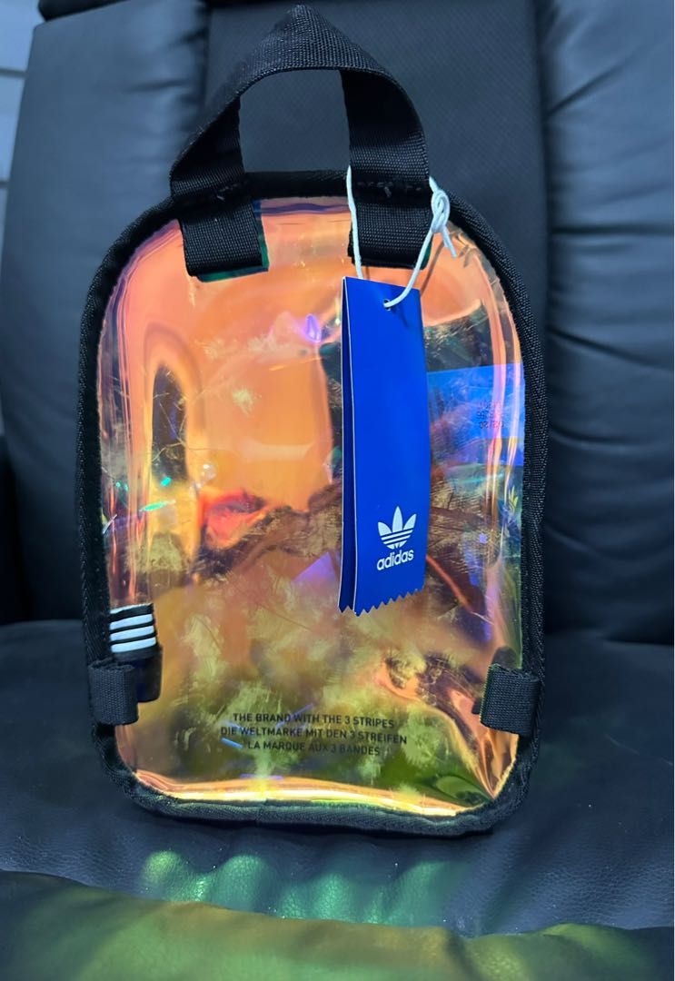Adidas Mini Holographic Backpack, Women's Fashion, Bags & Wallets