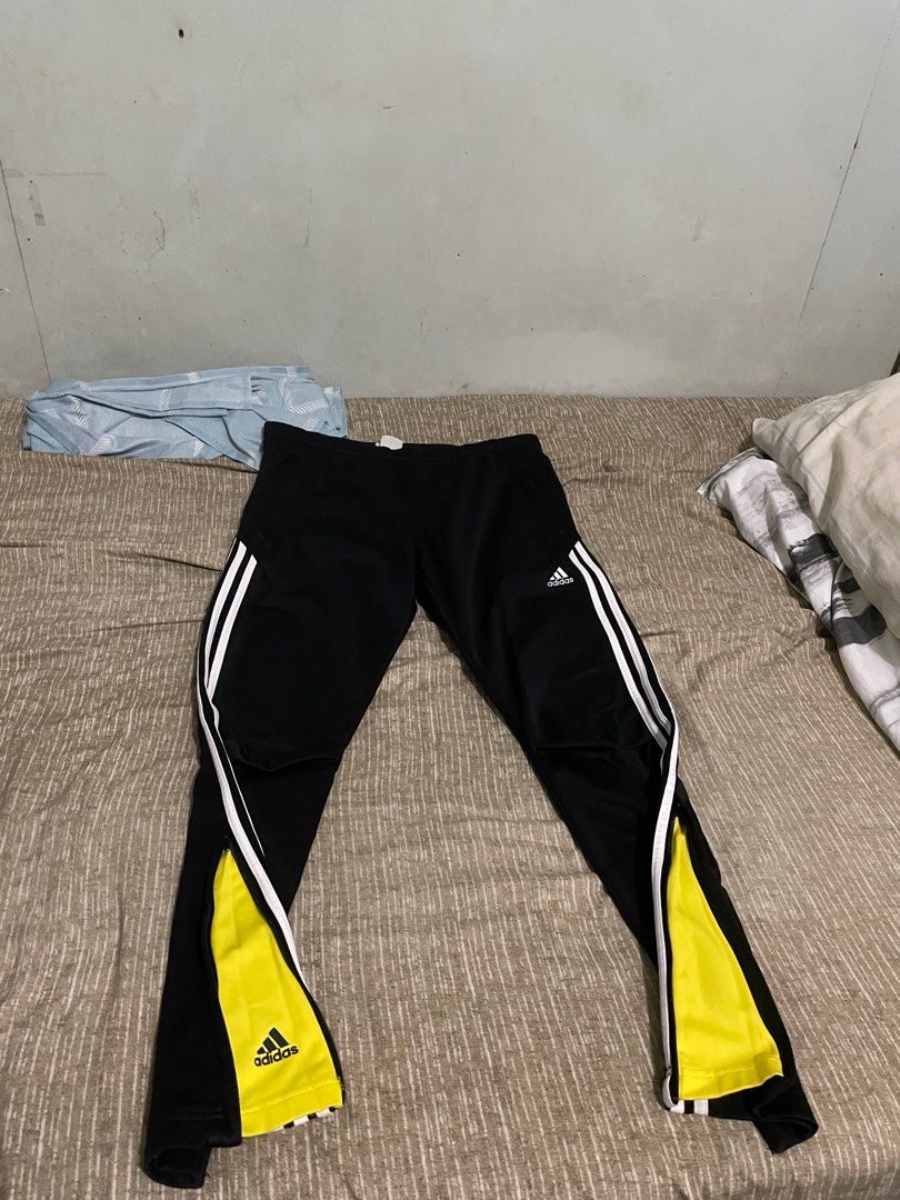Adidas track pants side zipper legs Men s Fashion Bottoms