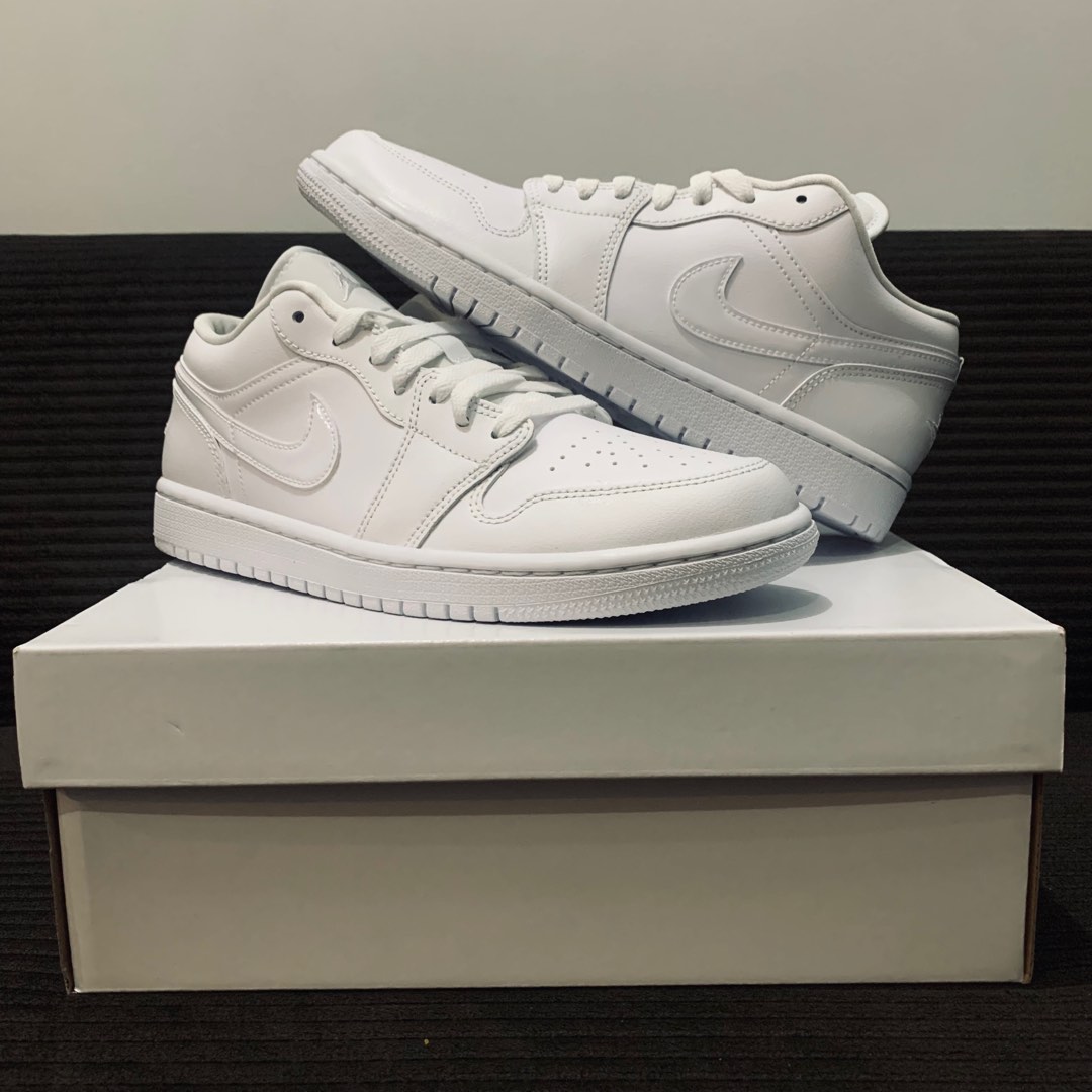 Air Jordan 1 Low Triple White Women s Fashion Footwear Sneakers