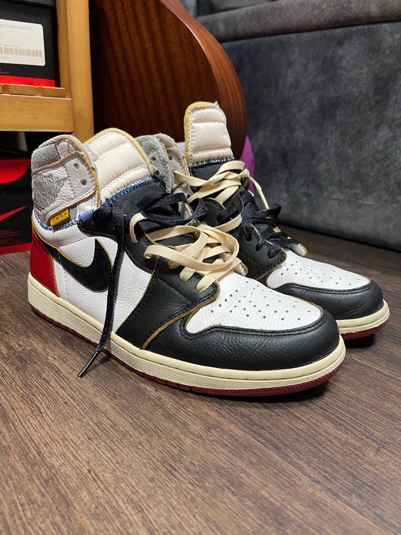 Air Jordan 1 Union La Black Toe, Men'S Fashion, Footwear, Sneakers On  Carousell