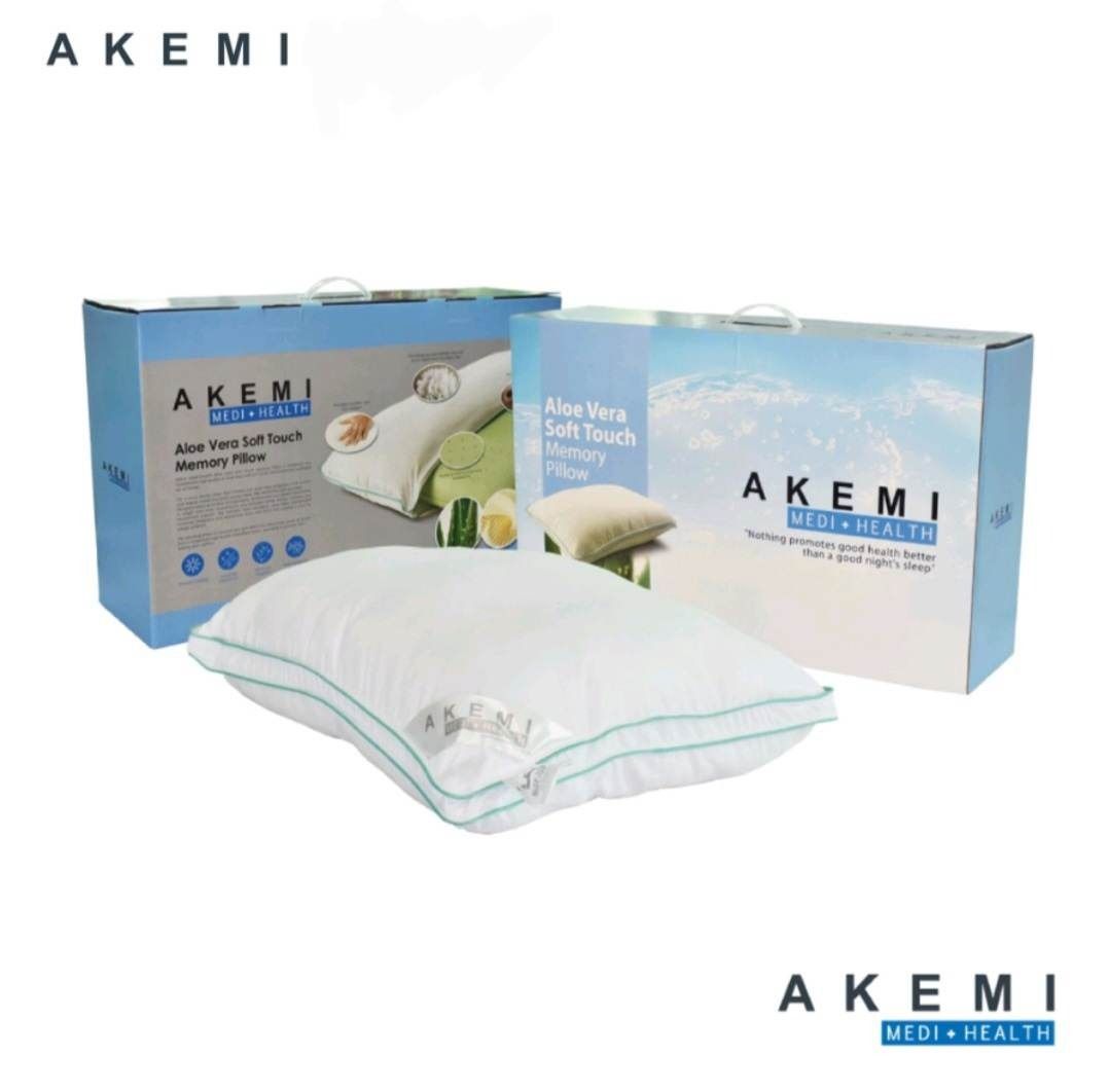 AKEMI Medi Health Aloe Vera Soft Touch Memory Pillow Furniture