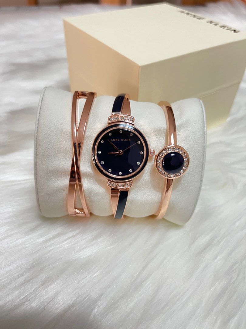 Anne klein 2025 navy blue watch