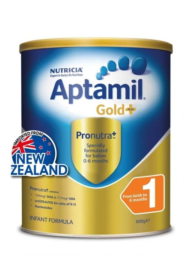 Aptamil Gold +1 Premium 幼児用粉ミルク 0-6ヶ月 2缶（Aptamil