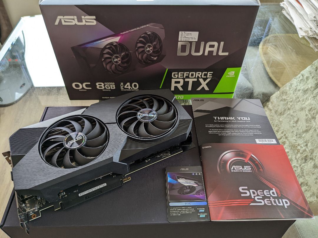 Asus Dual RTX 3070 OC Edition, Computers  Tech, Parts  Accessories,  Computer Parts on Carousell