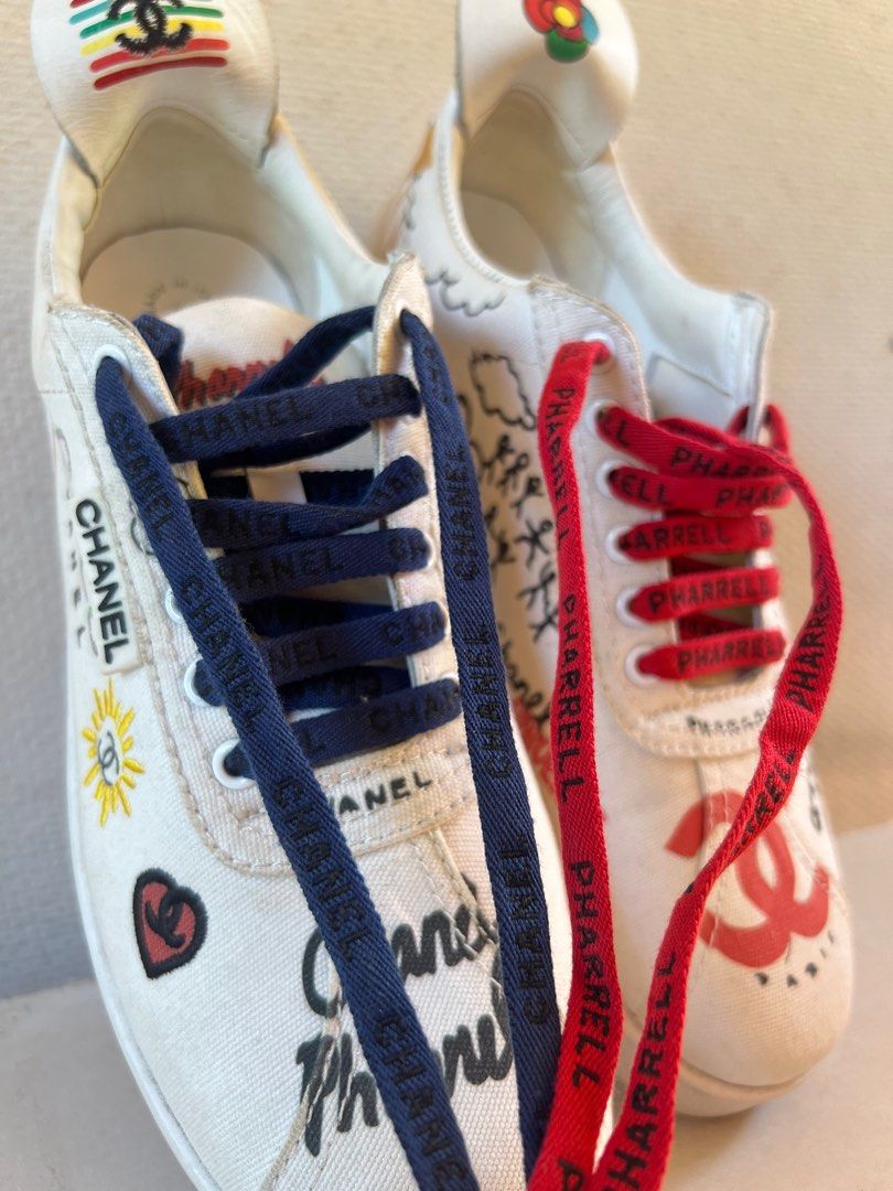 AUTHENTIC CHANEL PHARRELL CANVAS SNEAKERS, Women's Fashion, Footwear,  Sneakers on Carousell