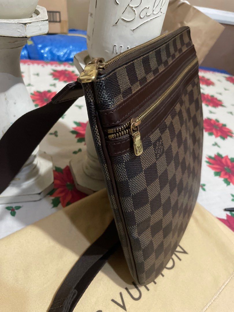 Auth Louis Vuitton Damier Pochette Bosphore Shoulder Bag N51111 Used LV F/S