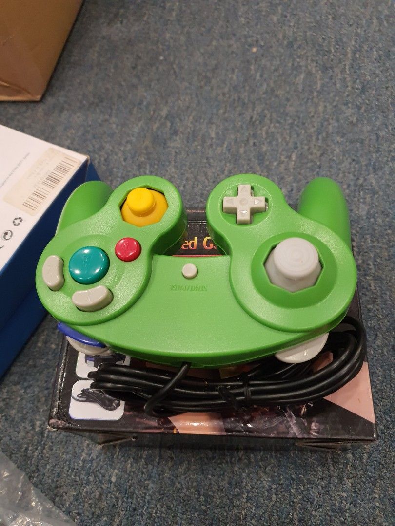 C4) shock wired game controller for Nintendo gamecube wii, Video