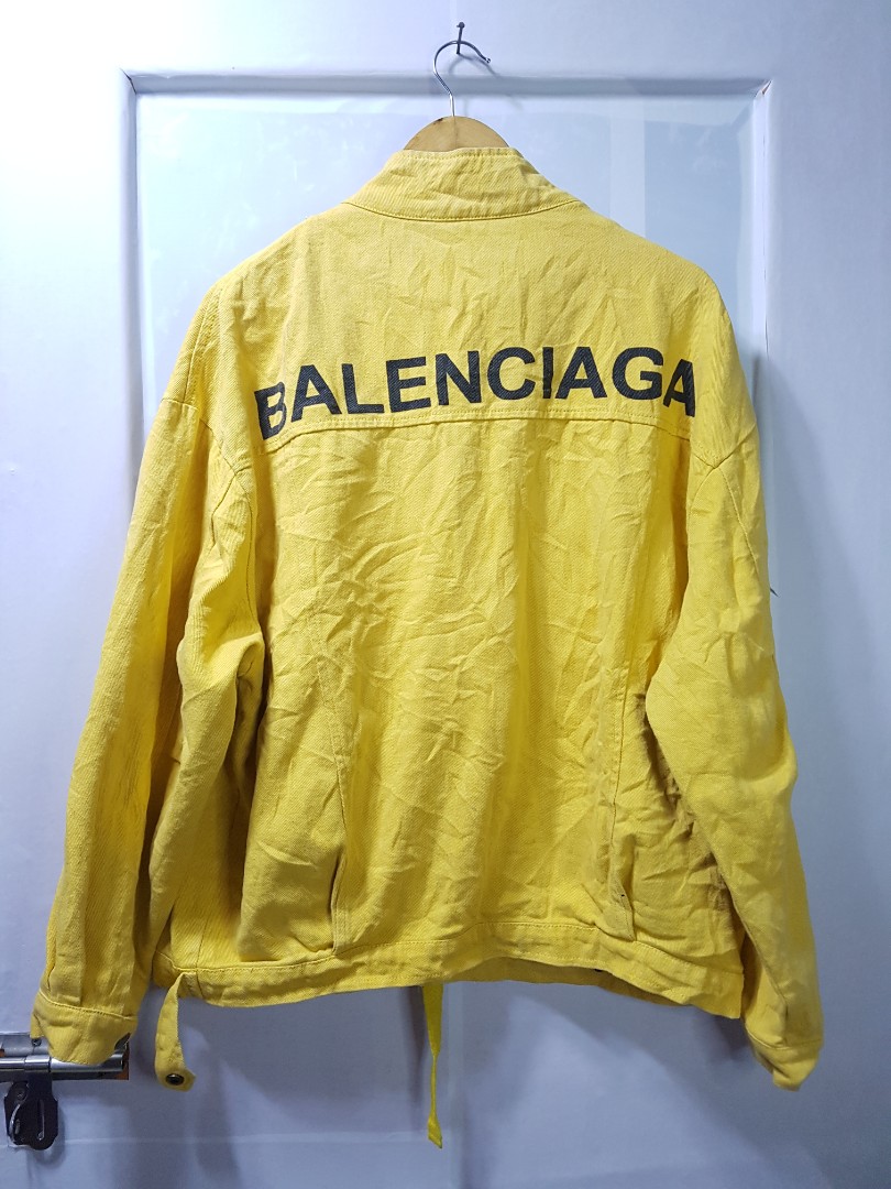 yellow balenciaga jacket