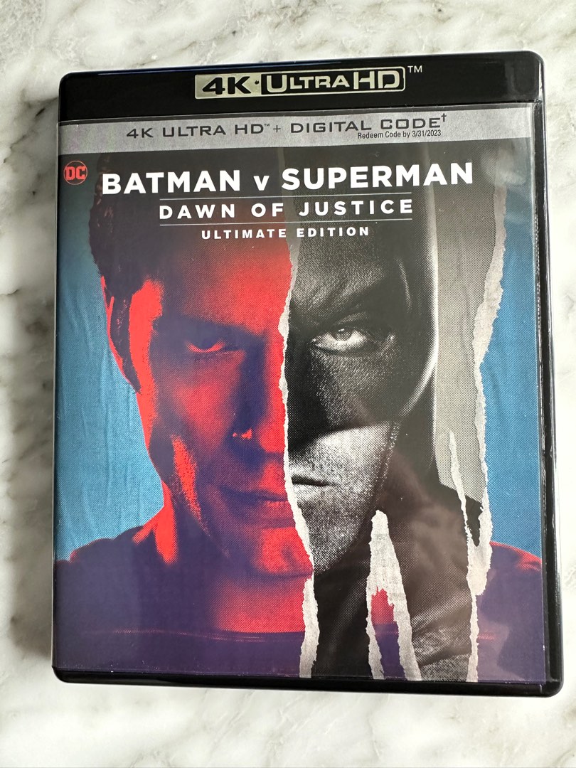 Batman vs Superman 4K Blu Ray 廣東話字幕 藍光, 興趣及遊戲, 音樂樂器 & 配件, 音樂與媒體 CD 及
