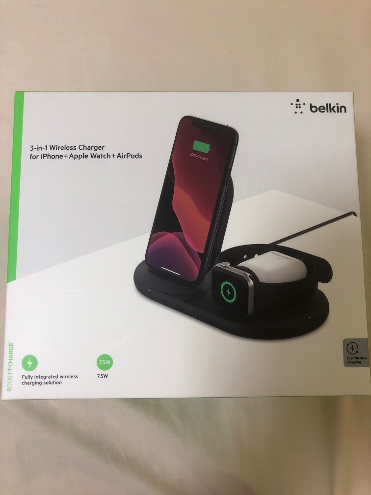 Belkin 3 in 1 Wireless Charger for Apple, Mobile Phones & Gadgets ...