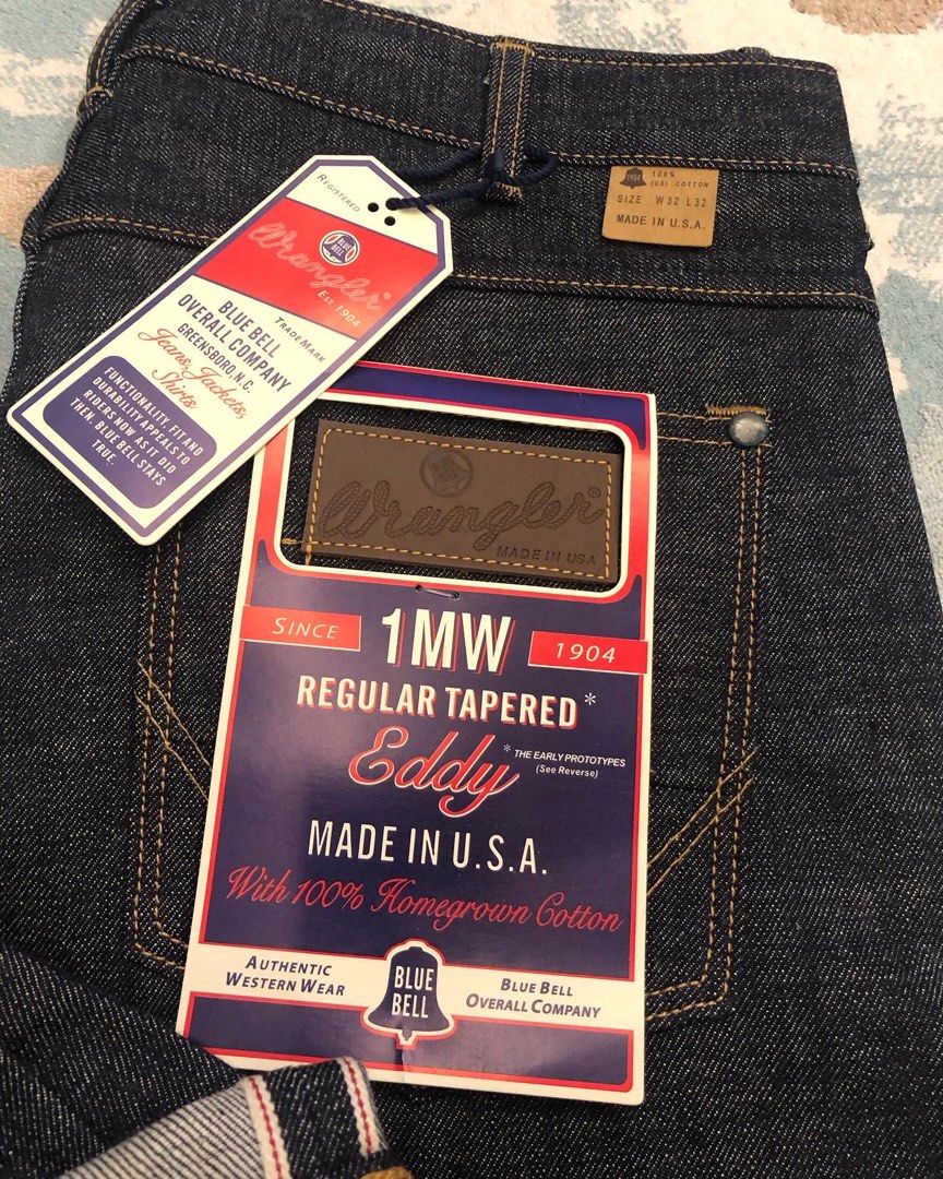 BLACK FRIDAY SALE!! WRANGLER BLUE BELL SELVEDGE SPECIAL EDDY EDITION MADE  IN USA Size 32, Men's Fashion, Bottoms, Jeans on Carousell