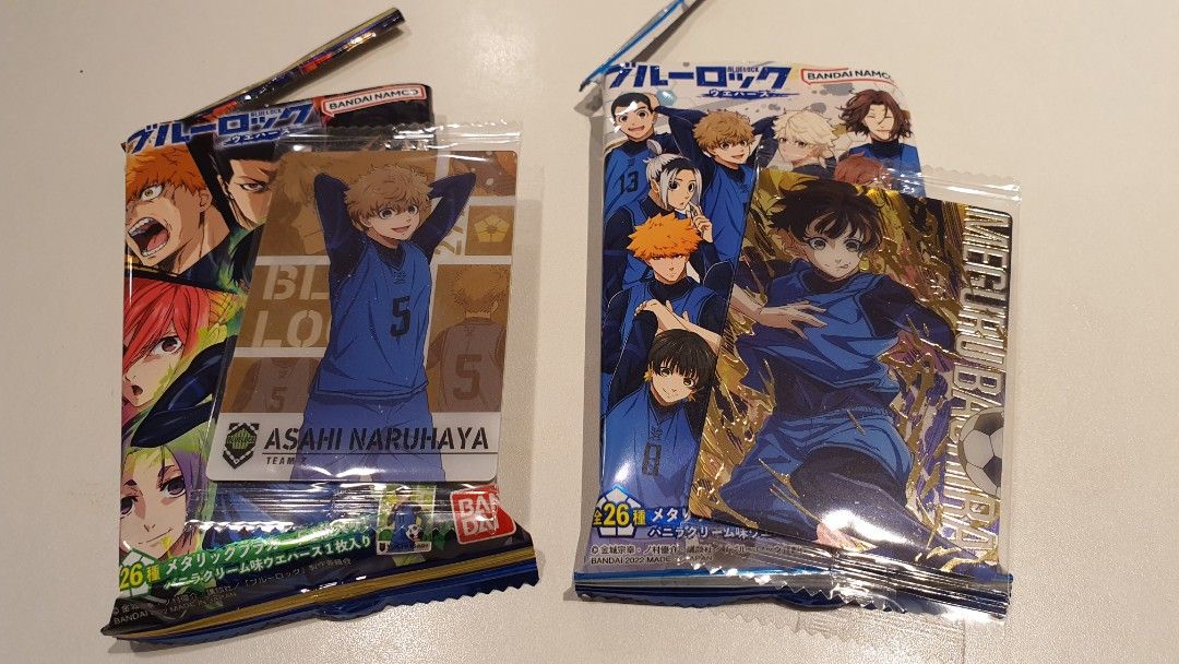Blue Lock Wafer」 ⚽ Each pack comes with a random card. There's a tota