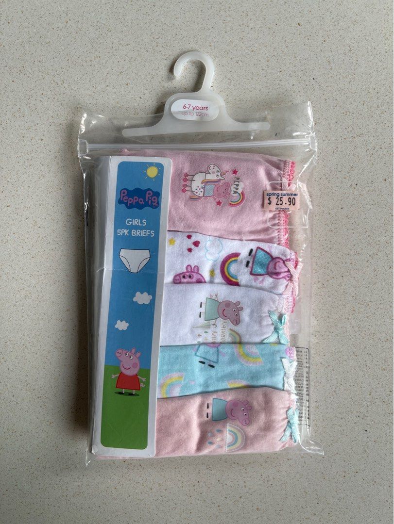 Peppa Pig Girls Underwear 5 Pack Sizes 18M-8 