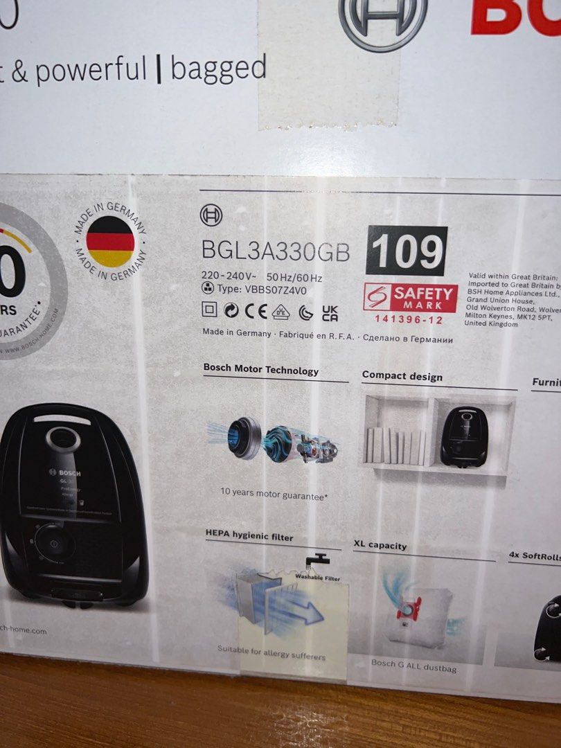Brand new. Bosch vacuum cleaner GL30, TV & Home Appliances, Vacuum ...