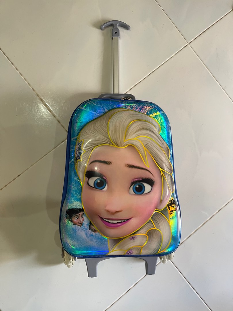 Brand new Elsa luggage with wheels for climb up stair, Babies & Kids