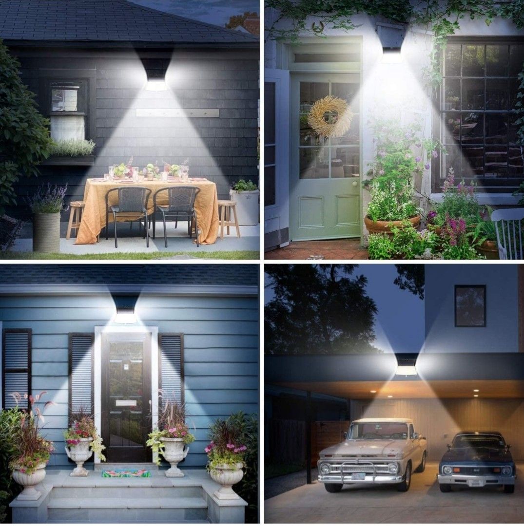 C3)228 Led Solar Security Light,Vighep Solar Lights Outdoor Garden Fence  Lights 270° Wide Angle Solar Motion Sensor Lights Outdoor Waterproof  Modes Solar Wall Light for Patio, Garage, Yard,Pathway(4 pack)(free  delivery), Furniture