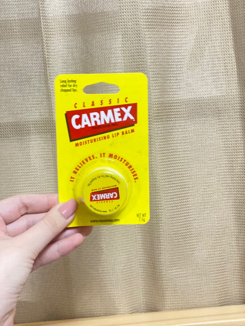 Carmex Moisturizing Lip Balm, Beauty & Personal Care, Face, Makeup on
