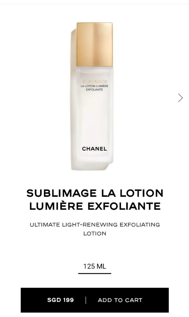 CHANEL, Skincare, Chanel Sublimage La Lotion Lumire Exfoliante With  Authentic Bag
