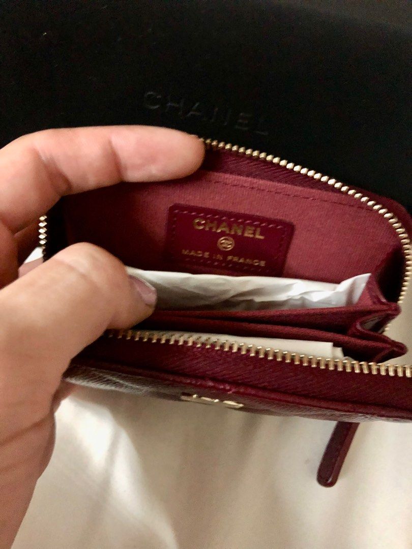 CHANEL MATELASSE 2023 Cruise Lambskin Classic Zipped Coin Purse / CHANEL  (AP0216 Y01480 C3906) in 2023