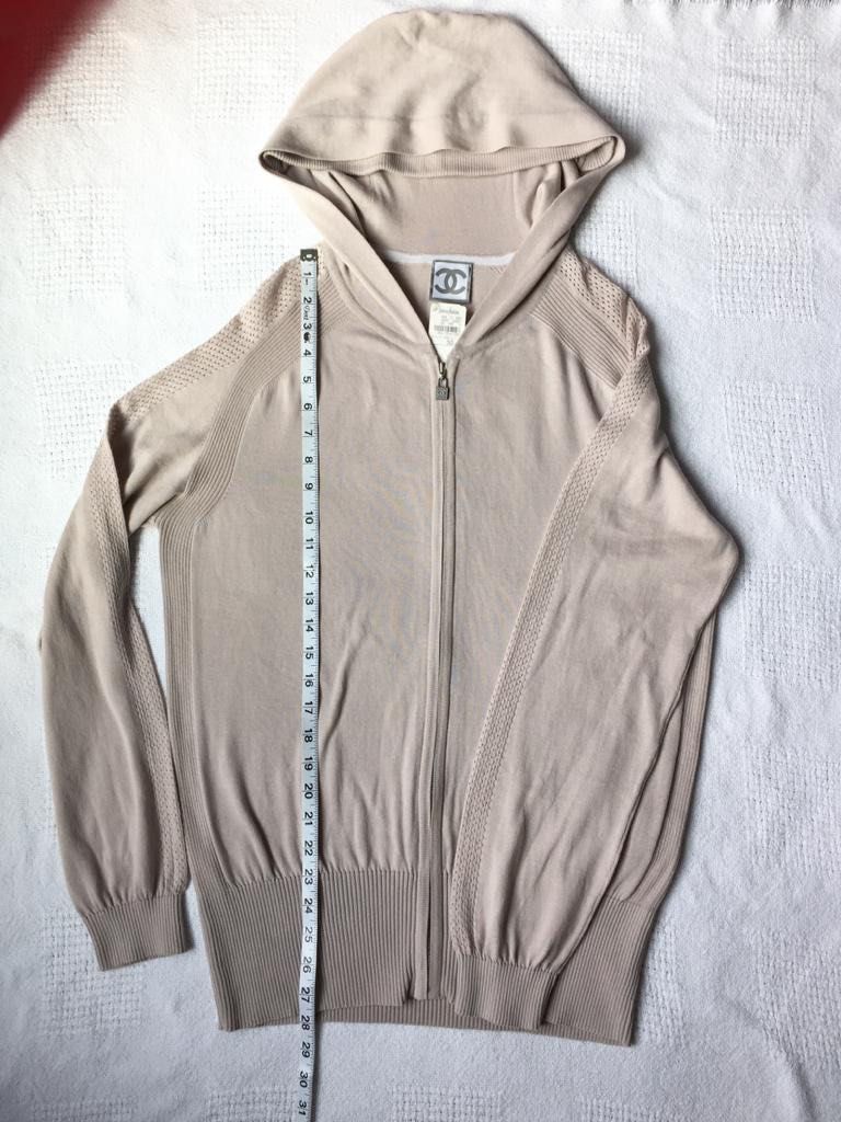 Chanel zip up hoodie online