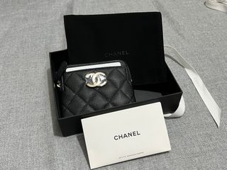Chanle 淡金釦～荔枝皮👉無敵耐刮👈～超實用零錢包、卡夾（鈔票對折也很可以）