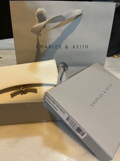 Charles & Keith Huxley Front Flap Wallet - White