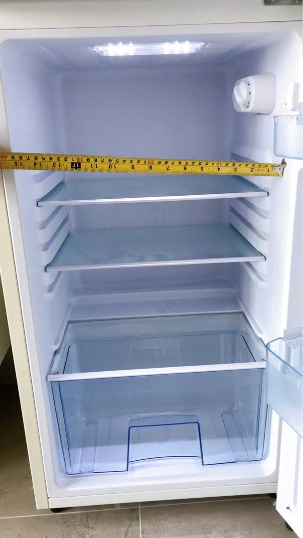 [Clearance] Retro Refrigerator Freezer PowerPac 114L 2Door Fridge, TV